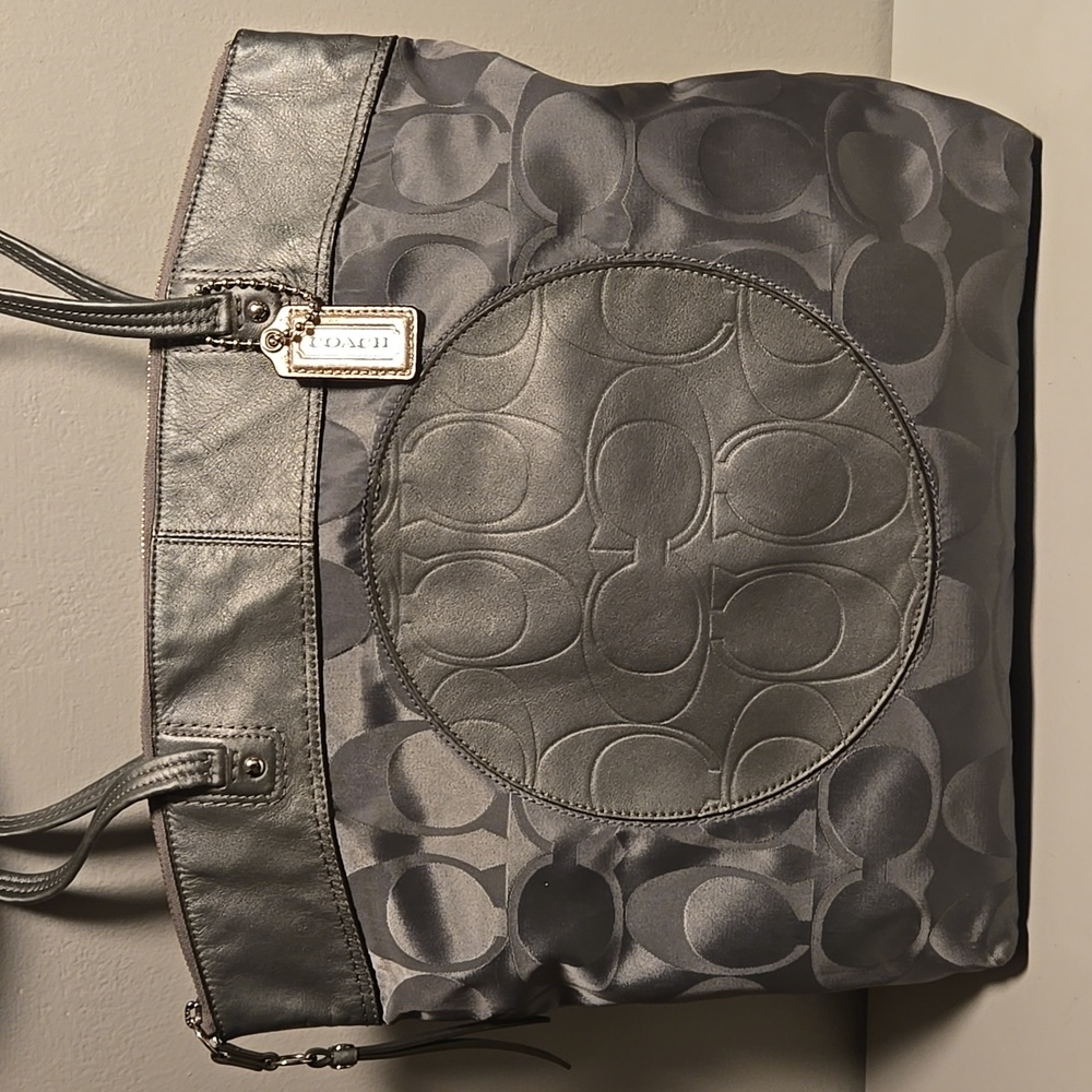 Coach Laura Signature Gray Tote
